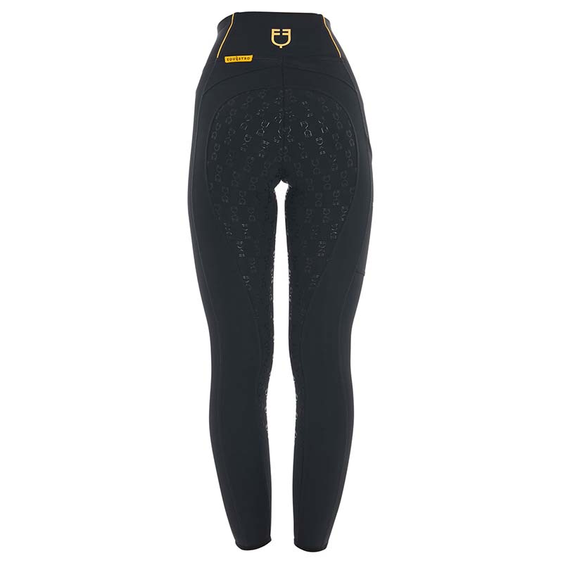 Equestro Damen Winterreitleggings mit Vollbesatz und Fleecefutter - 9784