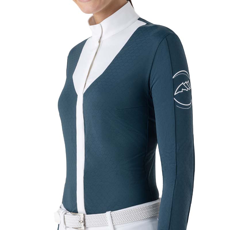 Equiline Damen- Zweifarbige Turniershirt Modell Estock - 9225