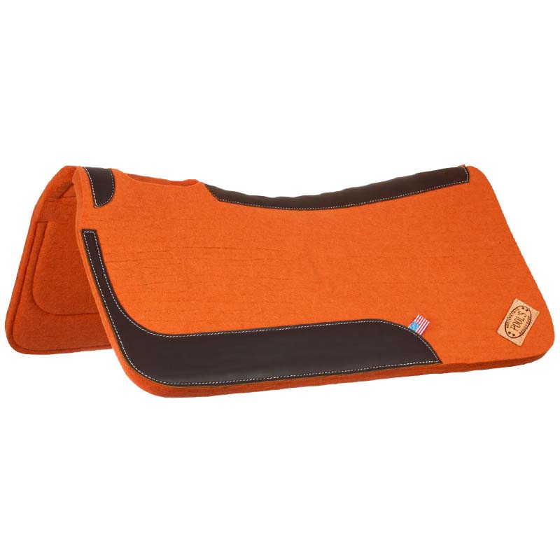 Anatomischer Western-Sattelunterlage aus Filz und Leder - 5058