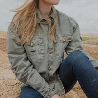 AUSTRALIAN SHIRT UNISEXSEGELTUCH LANGARM KHAKI