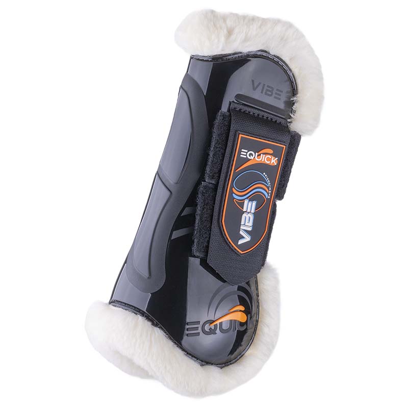 Equick vibe front fluffy velcro gamaschen mit kunstwollfutter