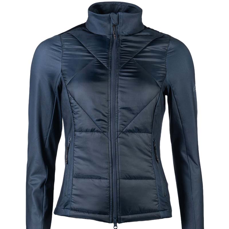 Atmungsaktive jacke aus nylon und jersey für damen und mädchen hkm