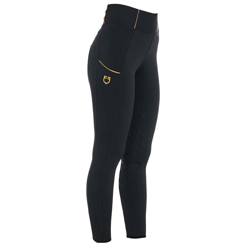 Equestro Damen Winterreitleggings mit Vollbesatz und Fleecefutter - 9784
