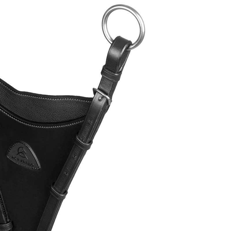 Fächerförmige Martingal-Gabel Acavallo aus echtem Leder - 2635