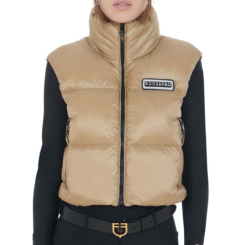 Equestro Damen Kurzsteppweste Bomber-Stil - 9850