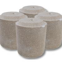 ROLLE AUS GRAUEM SALZ zu 720 gr. SCHACHTEL ZU 25 STÜCK