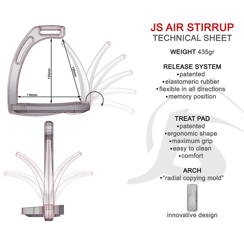 Sicherheitssteigbügel Air Jin Stirrup - 3176