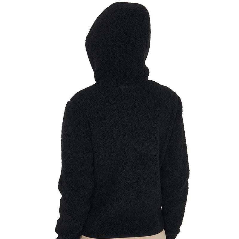 Equestro Teddyjacke für Damen aus Weichem Plüsch mit Kapuze - 9731