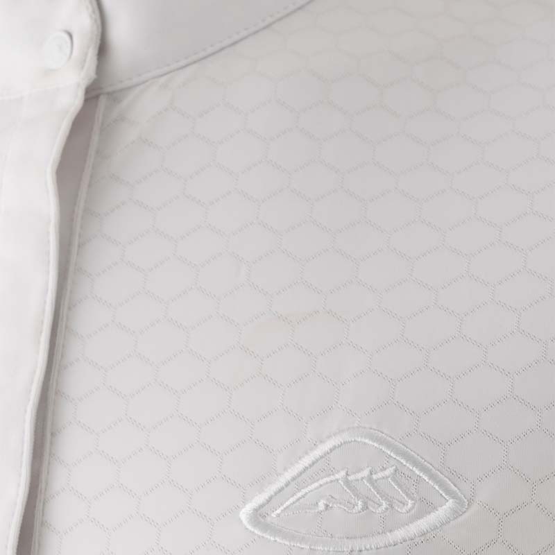 Turnier Reitpolo Equiline CUADRO Perforiert Kurzarm für Damen - 9206