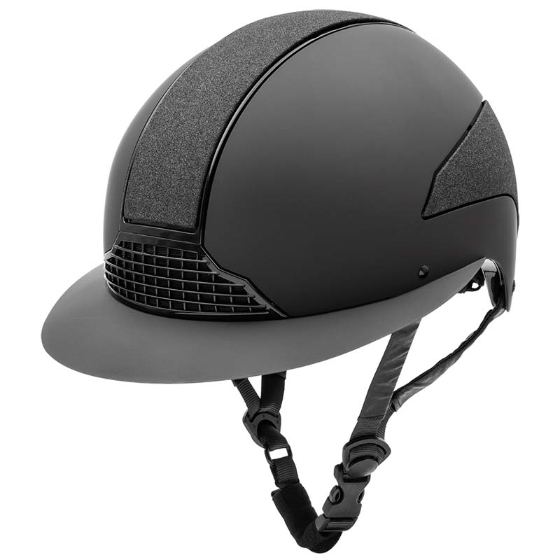 Reithelm swing h24 lady shine mit breitem schirm