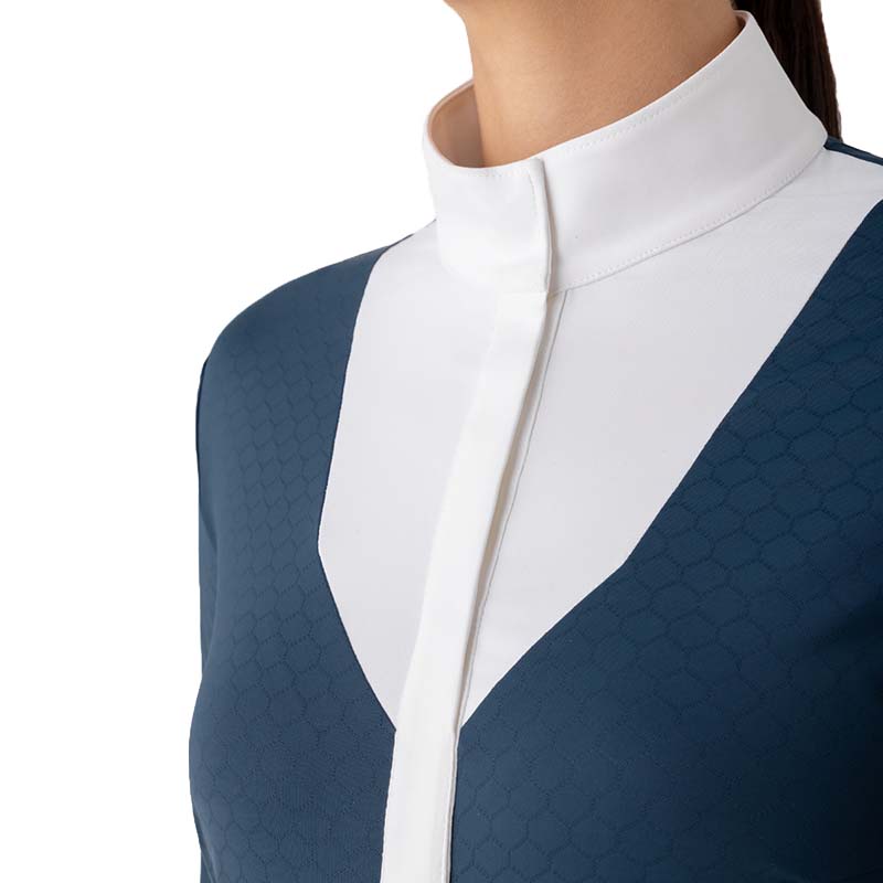 Equiline Damen- Zweifarbige Turniershirt Modell Estock - 9225