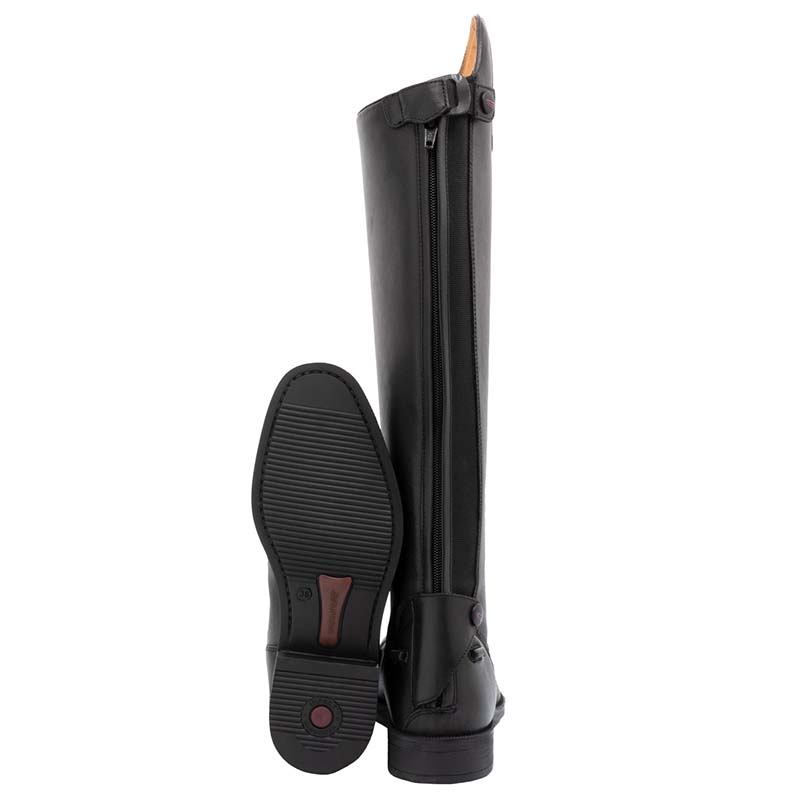 Supreme Reitstiefel mit Schnürsenkeln und Reißverschluss aus Leder - 37391
