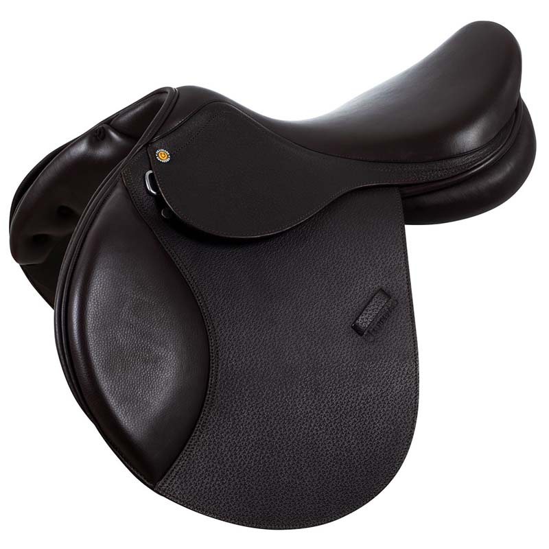Equestro Springsattel aus genarbtem Leder mit verstärktem Sattelbaum - 2847