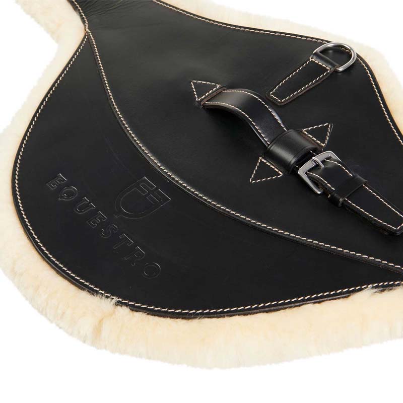 Englisch Equestro Bauch Protector mit Abnehmbarem Lammfell - 2899