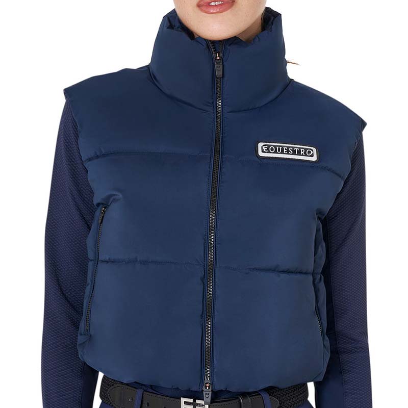 Equestro Damen Kurzsteppweste Bomber-Stil - 9850