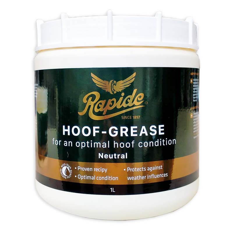 Huffett rapide hoof grease zu 1 l neutral schwarz oder grün
