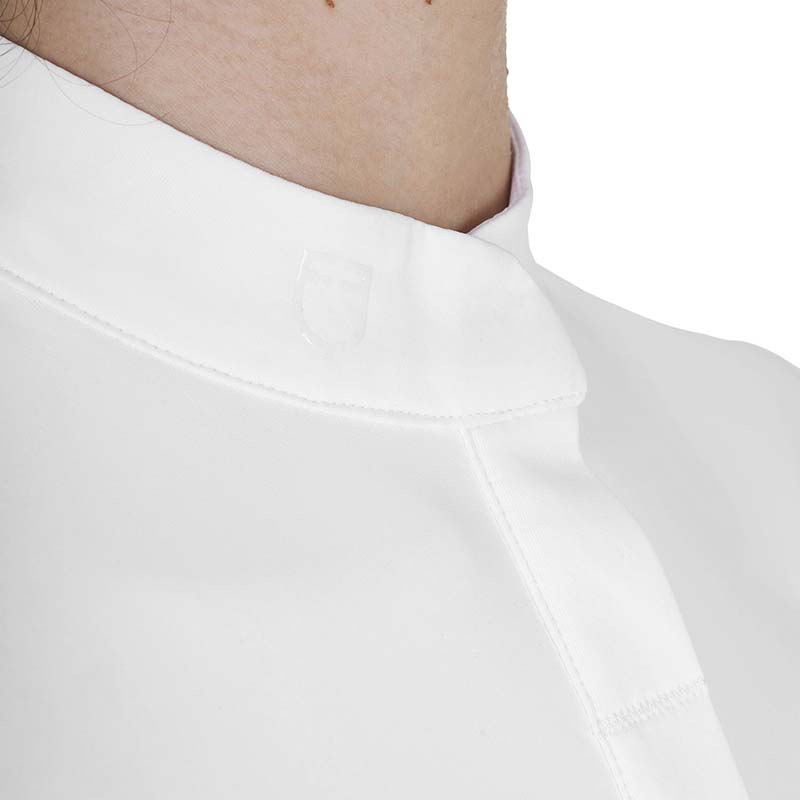 Equestro Mädchen Leichtes Turnierpolo - Kurzarm mit verdeckten Knöpfen - 9745