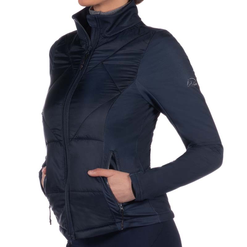 Atmungsaktive Jacke aus Nylon und Jersey für Damen und Mädchen HKM - 2179