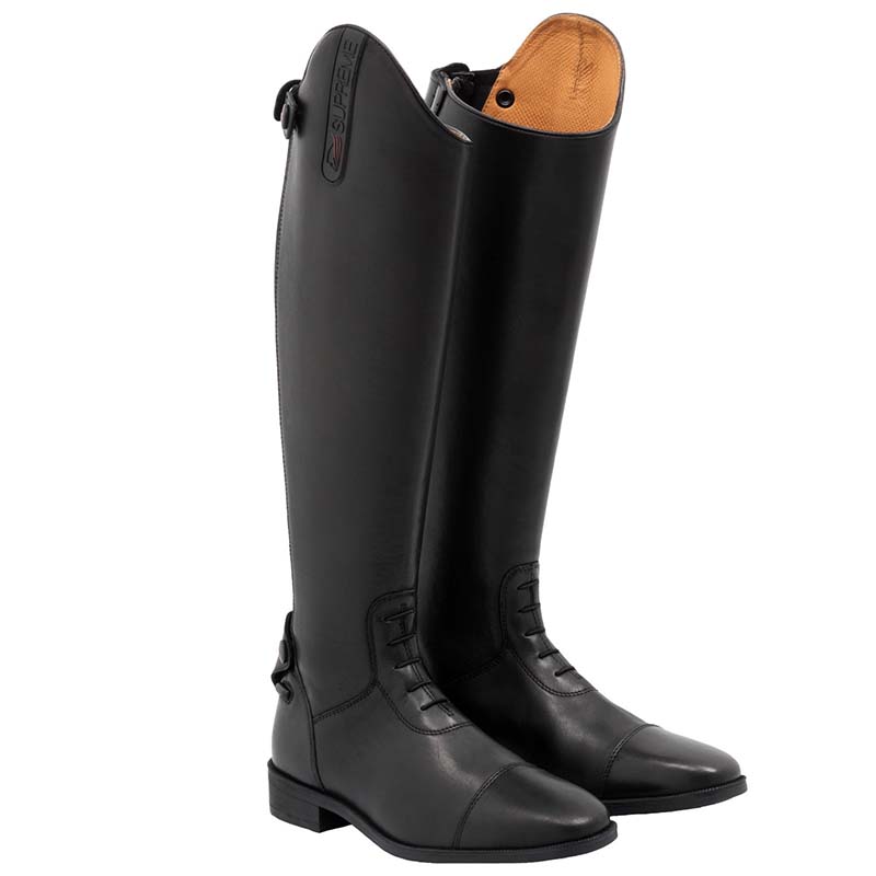 Supreme Unisex-Reitstiefel aus Leder mit Schnürung