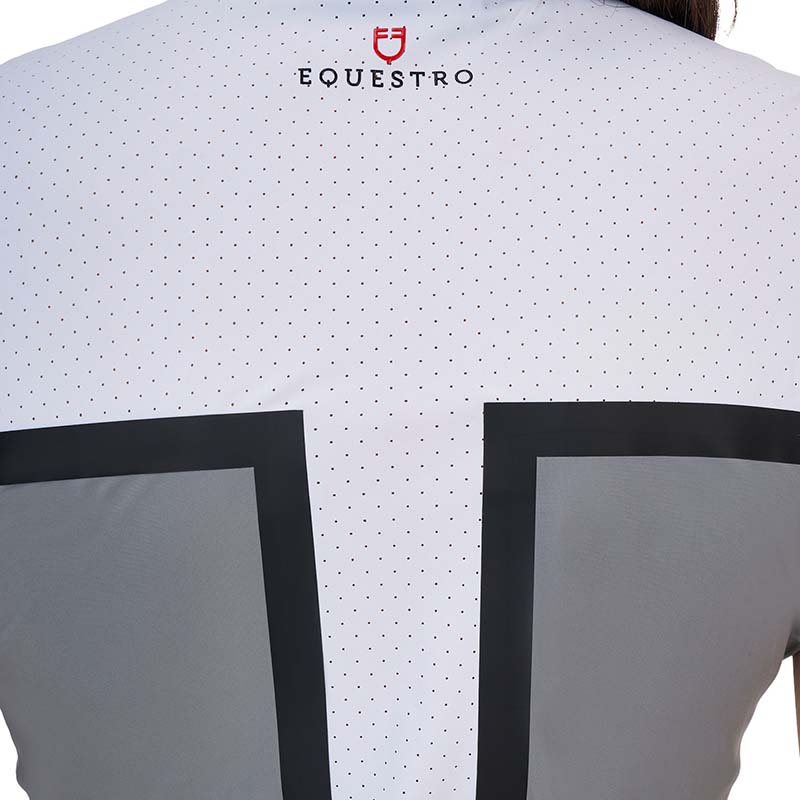 Equestro Ridertechnology Damen Wettbewerbspolo aus Perforiertem Stoff - 9931