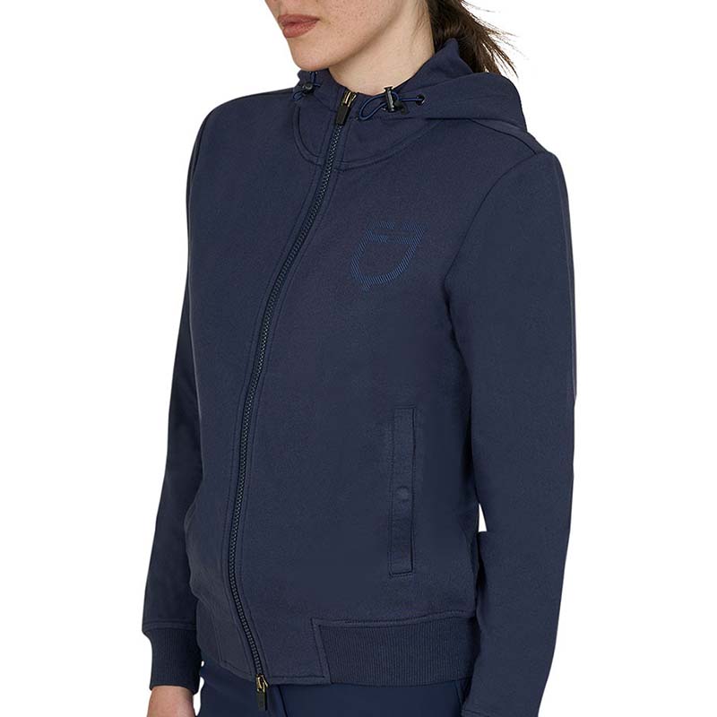 Damen Kapuzenpullover Equestro aus Baumwolle mit verstellbarer Kapuze - 9743