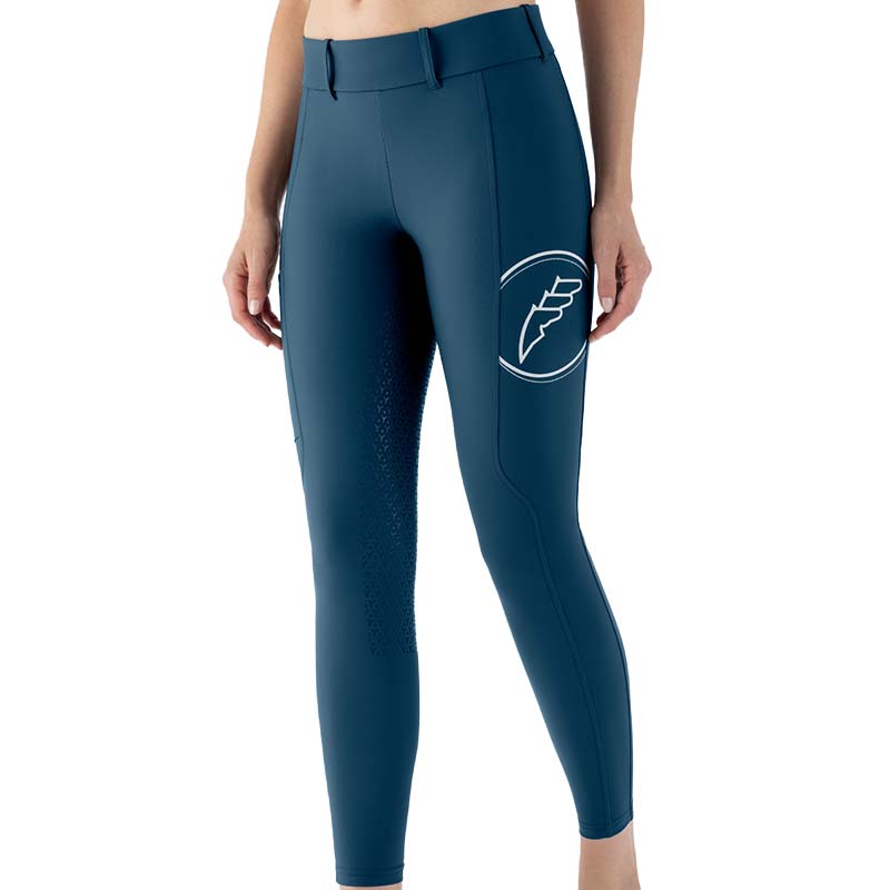 Equiline Damen-Reitleggings Modell Evrafh mit hohem Bund und Full Grip - 9256