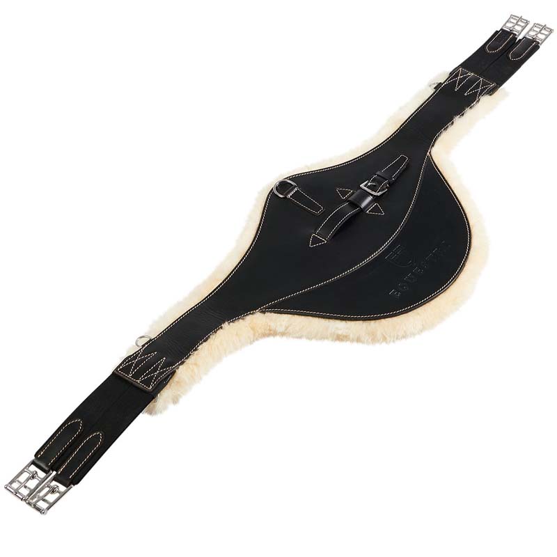 Englisch equestro bauch protector mit abnehmbarem lammfell
