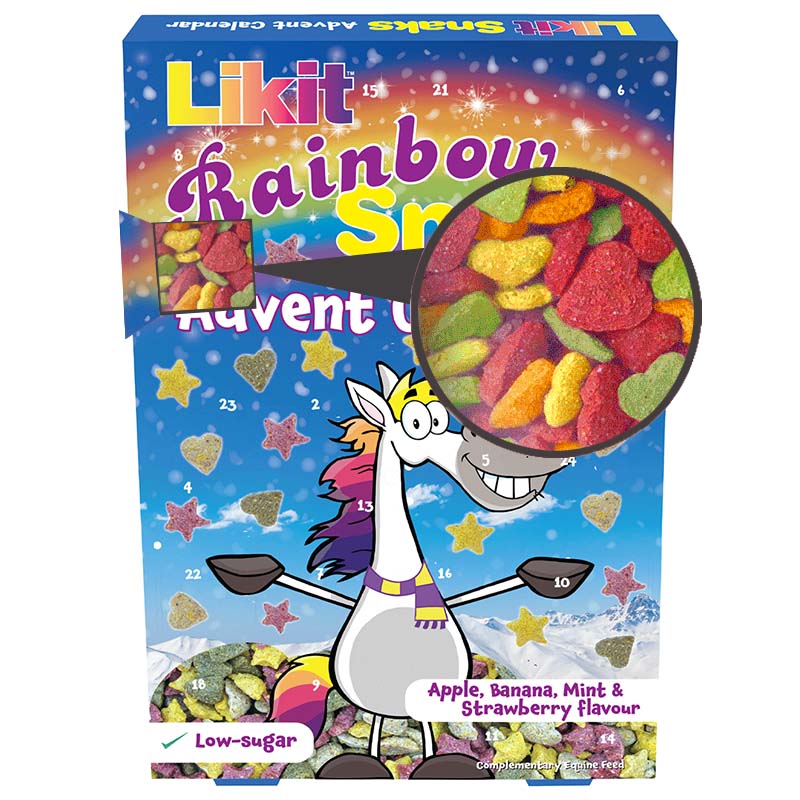 Adventskalender mit Likit Snaks Leckerlis für dein Pferd - 1144