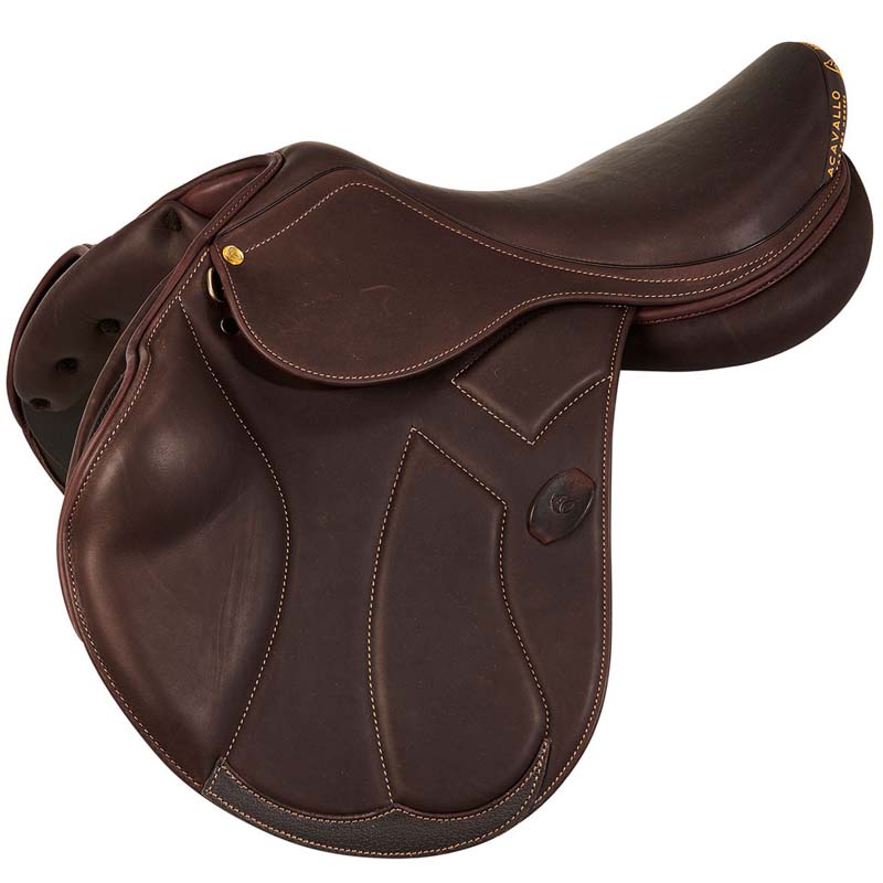 Acavallo Springen Sattel Voll Doppel Kalbsleder Gattuso Modell  - 2707