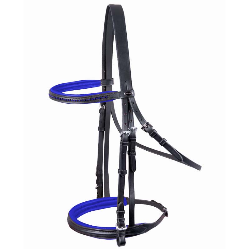 Englische Kandarenzaum Star Diamond mit Strass Verschiedene Farbe