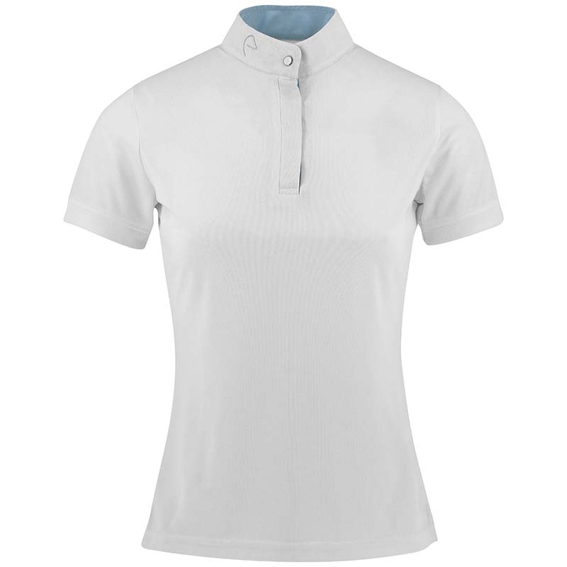 Equithème betty turnierpolo für damen kurzarm mesh-gewebe - 3515