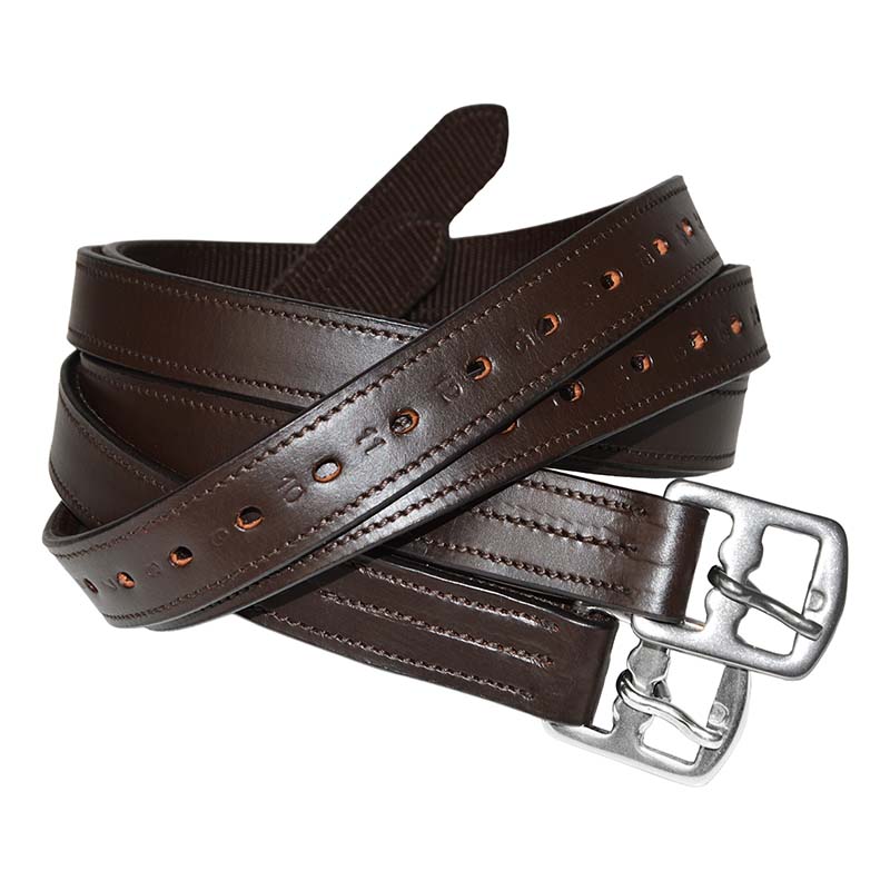 Leder-Steigbügelriemen 19 mm mit Nylonverstärkung - 3151