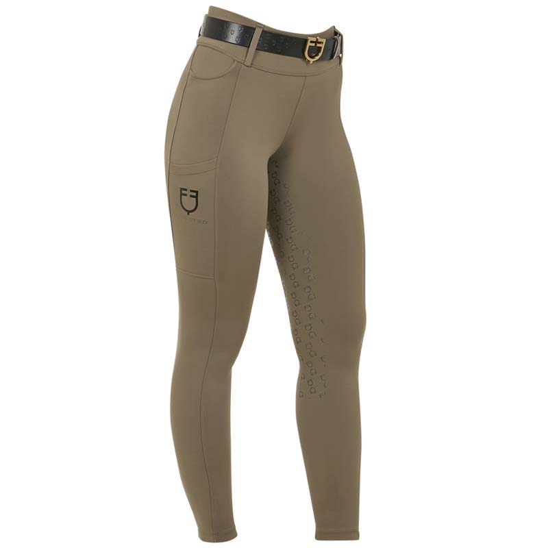 Equestro Damen Reitleggings mit Full-Grip, Hoher Bund und Gürtelschlaufen - 9765