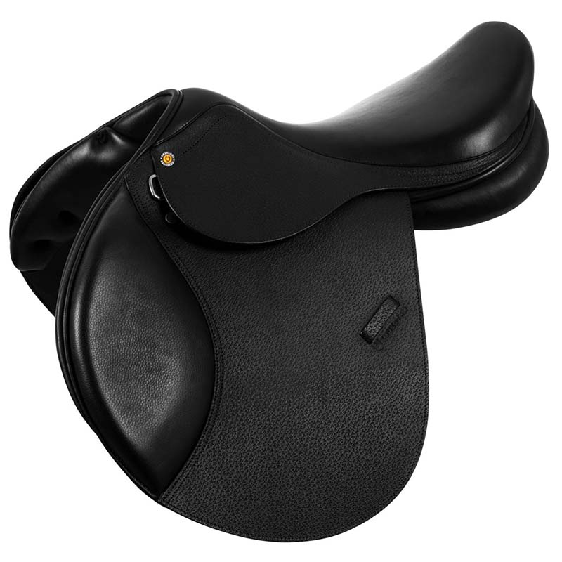 Equestro Springsattel aus genarbtem Leder mit verstärktem Sattelbaum - 2847