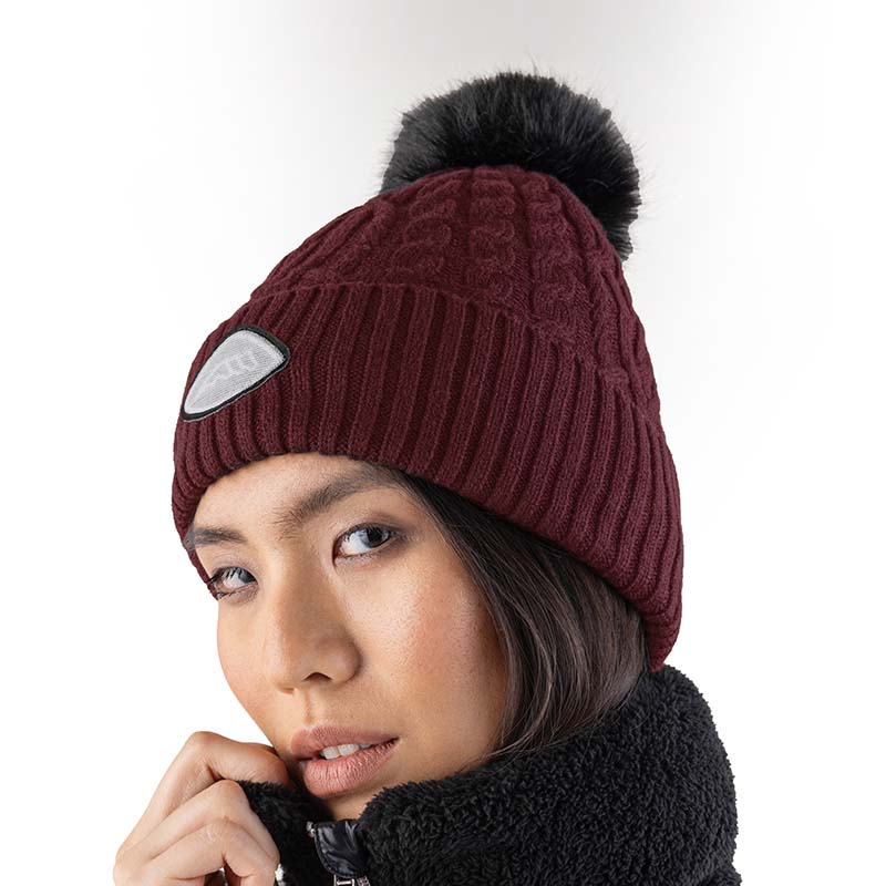 Equiline Strickmütze mit Pom Pom - 9818