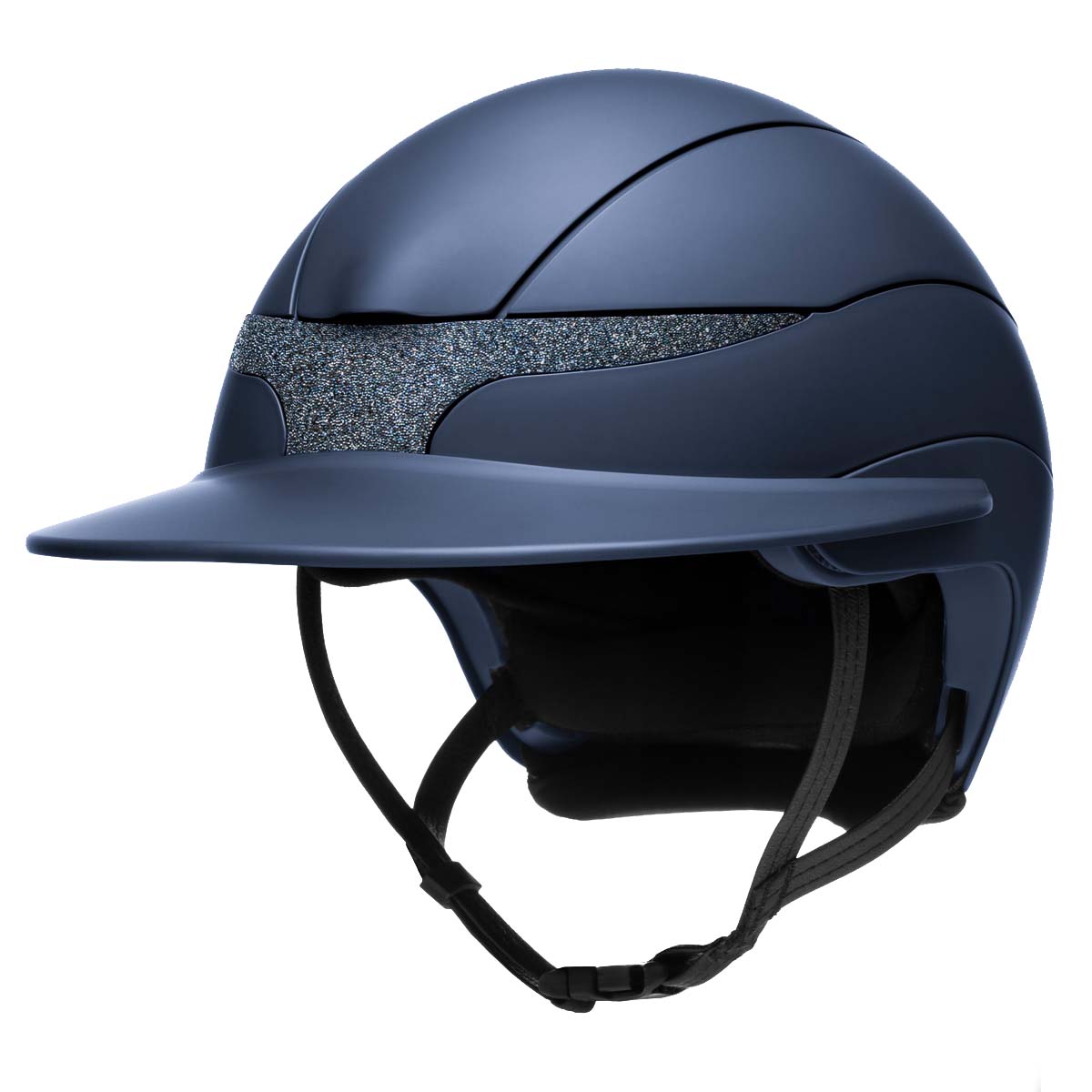 Equiline XANTO Reithelm mit Swarovski-Frontbesatz - Breite Visier - 3286