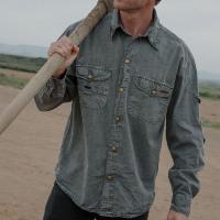 AUSTRALIAN SHIRT UNISEXSEGELTUCH LANGARM GREY