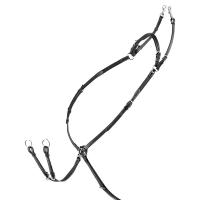 ENGLISCH BRUSTGURT EQUILINE LEDER MIT GUMMIZUG
