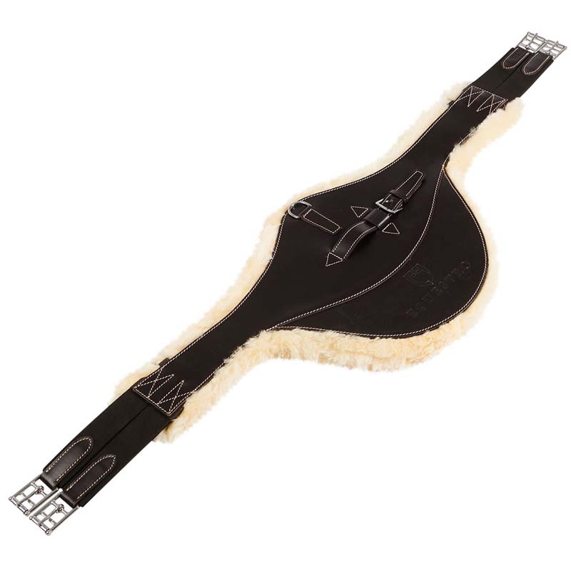 Englisch Equestro Bauch Protector mit Abnehmbarem Lammfell - 2899