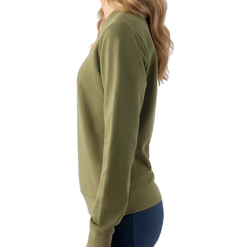 Damen Sweatshirt mit Rundhalsausschnitt Equiline EBEN - aus Baumwolle - 9759