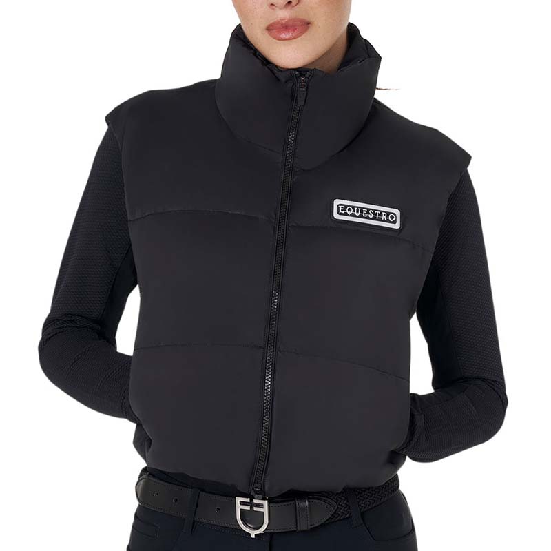 Equestro Damen Kurzsteppweste Bomber-Stil - 9850