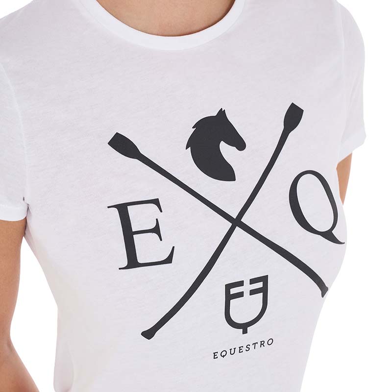 Equestro Damen-T-Shirt mit Ikonen-Print - 9901
