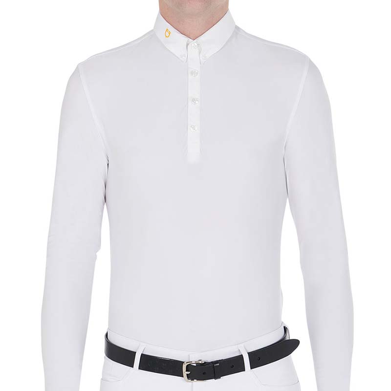 Equestro Herren Winter-Reitpolo Langarm Warm+ Modell - 9991