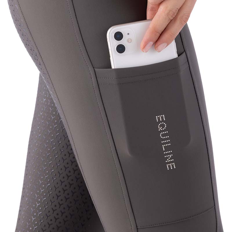 Equiline Damen-Reitleggings Modell Evrafh mit hohem Bund und Full Grip - 9256