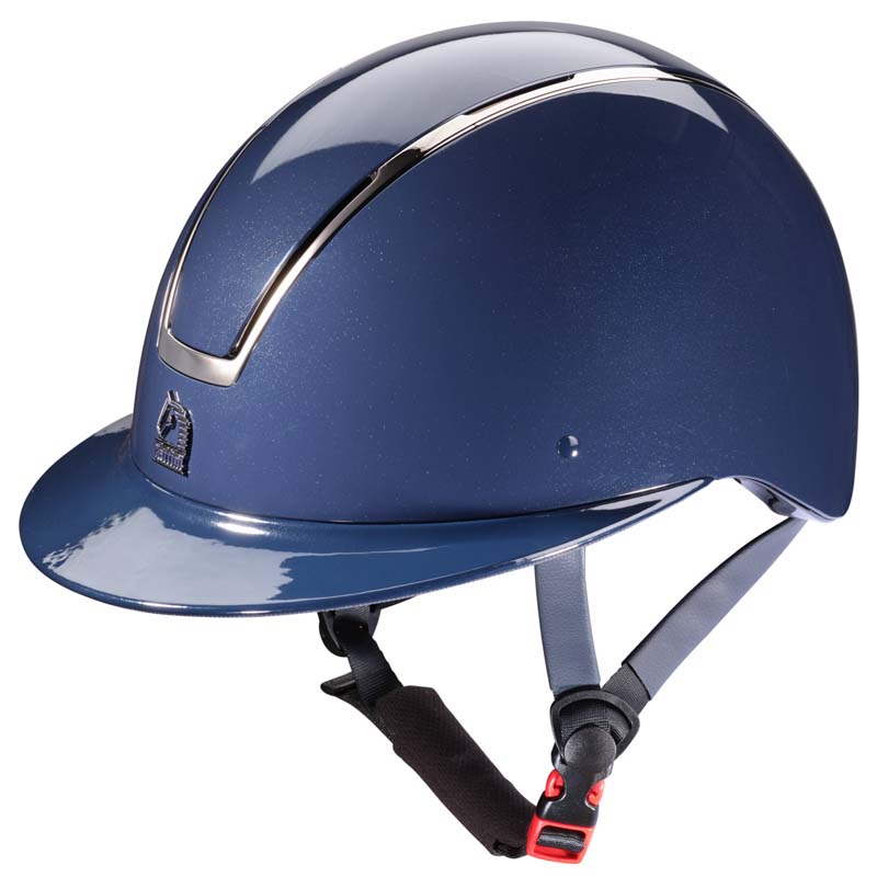 Tattini PERSEO Glänzender Reithelm mit breitem Visier Unisex - 3350