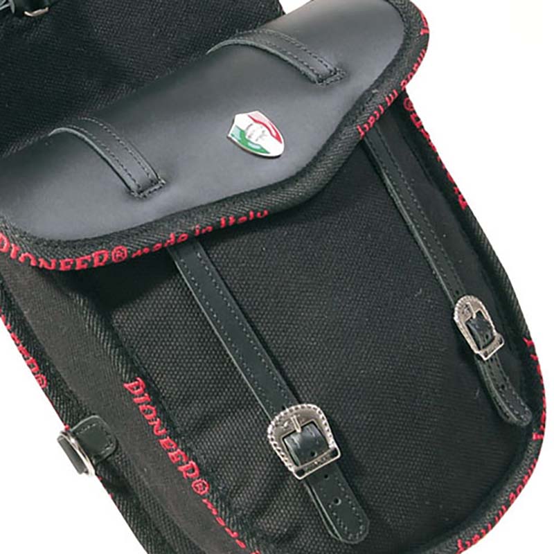 Pioneer Hinten Satteltaschen Double Baumwolle und Leder - 0296