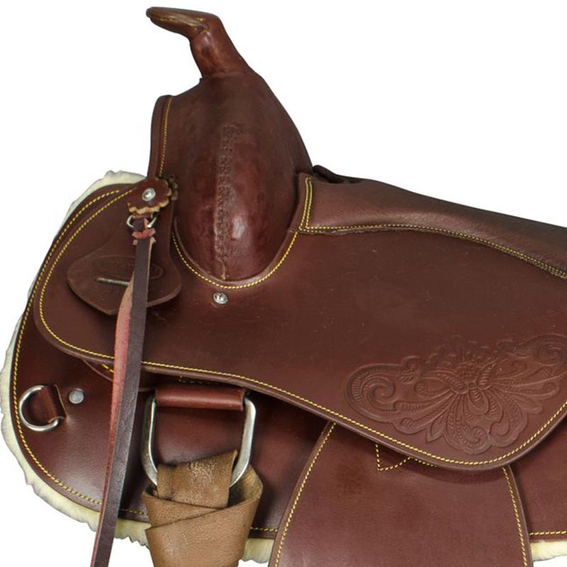 Westernsattel Lakota Gefettet Leder Rund Skirt - 4869