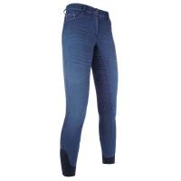 DAMEN-STRETCH-REITJEANS MIT VOLLEM SILIKONGRIFF HKM