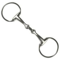 EINFACH GEBRCHENES OLIVENGEBISS AUS EDELSTAHL VOLL CURVED MOUTH ZENTRAL GEBROCHEN MIT OLIVE