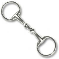 EINFACH GEBRCHENES OLIVENGEBISS AUS EDELSTAHL VOLL CURVED MOUTH ZENTRAL GEBROCHEN MIT OLIVE